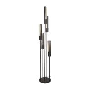 Vico Tube - vloerlamp - 176 cm - zwart