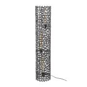 Vico Weaver Cylinder XL - vloerlamp - 122 cm - zwart nikkel