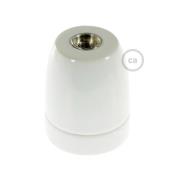Creative Cables - Porselain E27 lampenhouder - Ø 4,5 x 6 cm - wit