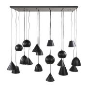 Vico 18L XXL - hanglamp - 145 x 60 x 150 cm - zwart