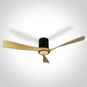 ONE Light Black Body - plafondventilator met licht en afstandsbedienin...