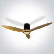ONE Light Black Body - plafondventilator met licht en afstandsbedienin...