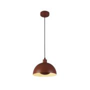 Searchlight Mars - hanglamp - Ø 25 x 150 cm - gebrand oranje en crème