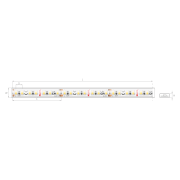 KLUS LED strip - 1cm breed, 500cm lengte - 24Vdc - dimbaar - 9,6W LED ...