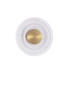 Nova Luce Onrid - wandlamp - Ø 18 x 4,5 cm - 5W LED incl. - goud