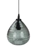 Vico Hexagon - hanglamp - Ø 20 x 120 cm - fumé