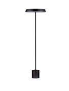 Nova Luce Vetro - vloerlamp - Ø 40 x 136 cm - 33W  LED incl. - mat zwa...