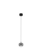 Nova Luce Conga - hanglamp - Ø 9,6 x 140 cm - 13W LED incl. - grijs