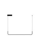 Nova Luce Strita - hanglamp -  101 x 150 x 7 cm - 20W LED incl. - zand...