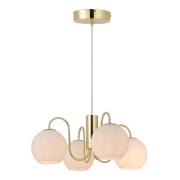 Nordlux Franca - hanglamp 4L - 46 x 219,5 cm - messing