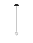 Nova Luce Ifos - hanglamp - Ø 10 x 180 cm - 6W LED incl. - zandzwart e...