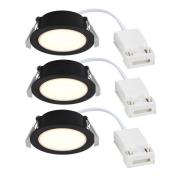 Nordlux Olea 3-Kit - inbouwspot - Ø 85 mm, Ø 68 mm inbouwmaat - 4,4W L...