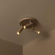 Lucide Grado - opbouwspot 3L - Ø 25 x 23 cm - taupe