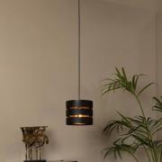 Lucide Rosas - hanglamp - Ø 26 x 152 cm - zwart en messing