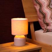 Lucide Woolly - tafellamp - Ø 16 x 28 cm - roze