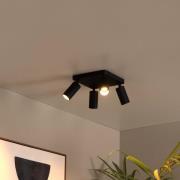 Lucide Clubs - opbouwspot - 24 x 24 x 14,9 cm - zwart