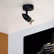 Lucide Caro - opbouwspot -Ø 9 x 13 cm - zwart