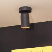 Lucide Punch - opbouwspot - Ø 10 x 14 cm - zwart