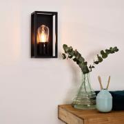 Lucide Carlyn - wandverlichting - 12,6 x 12,5 x 25 cm - IP54 - zwart